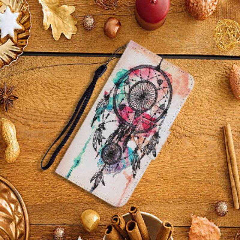 Θήκη Flip Xiaomi Redmi Note 9 Pro 5G Dream Catcher Ακουαρέλα