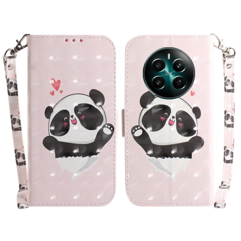 Θηκη Κινητου Realme 12 Plus 5g Θήκες Κινητών Panda Love With Strap