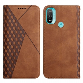 θηκη κινητου Moto E40 / E30 / E20 Θήκη Flip Εφέ Geo Leather