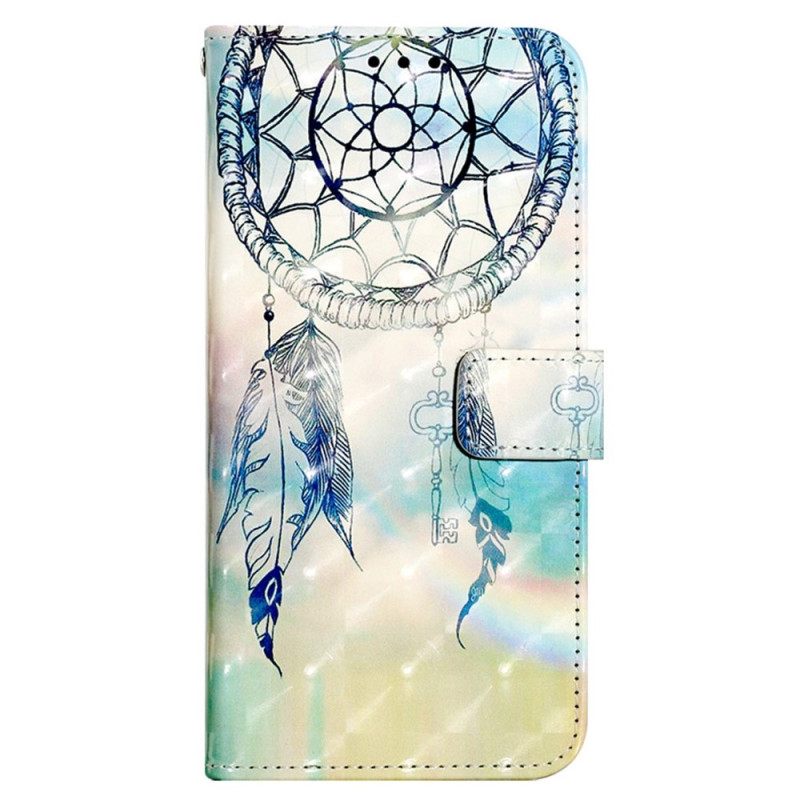 δερματινη θηκη Xiaomi Redmi 10A με κορδονι Strap Dream Catcher