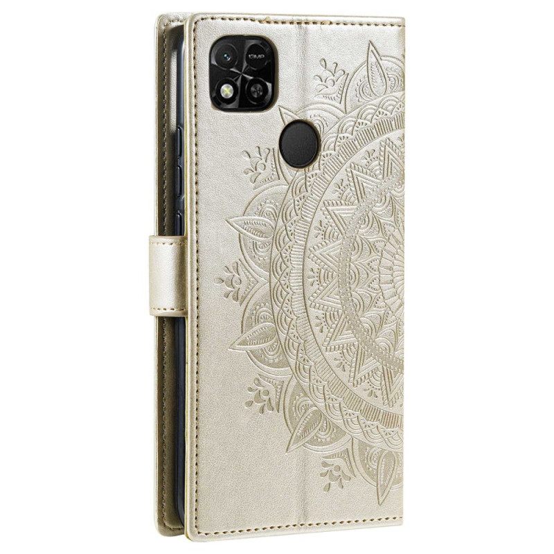 Κάλυμμα Xiaomi Redmi 10A Mandala Sun Με Κορδόνι