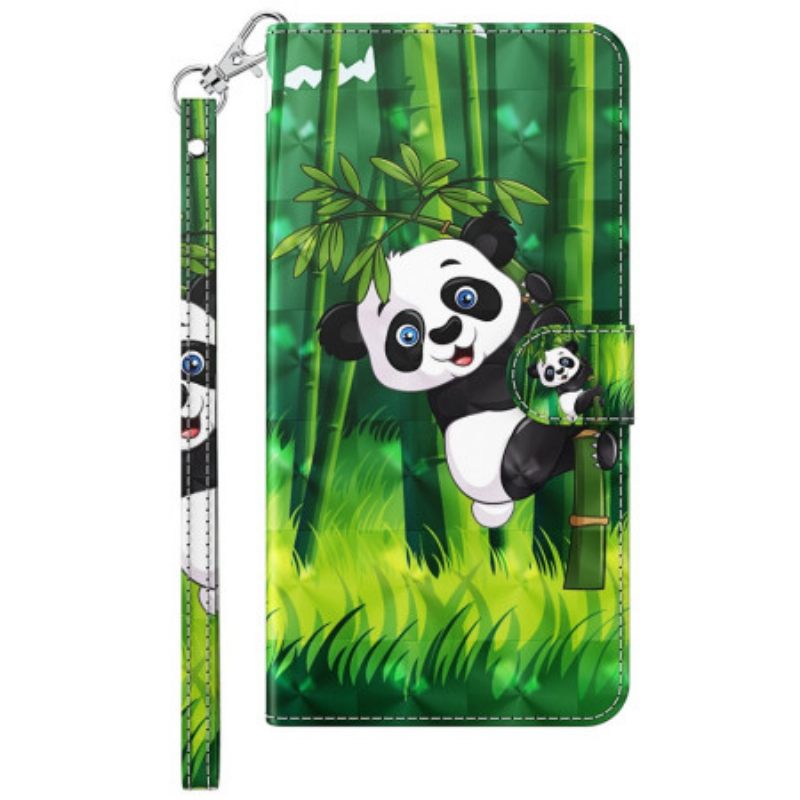 Κάλυμμα Xiaomi Redmi 10A με κορδονι Bamboo Panda Με Κορδόνι