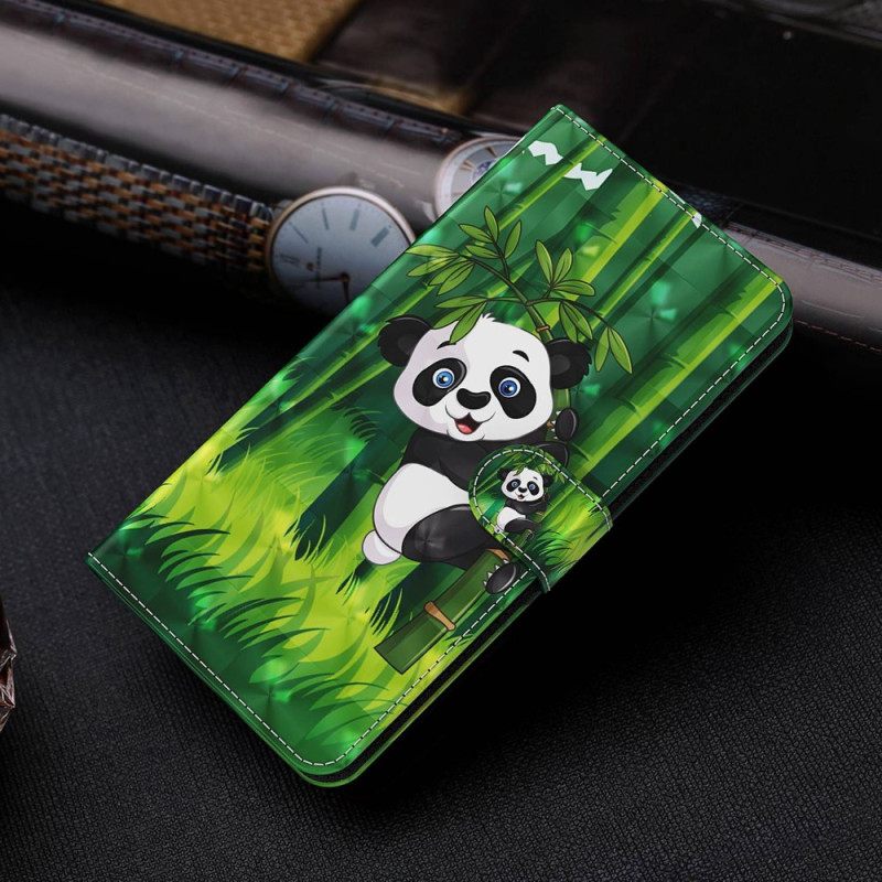 Κάλυμμα Xiaomi Redmi 10A με κορδονι Bamboo Panda Με Κορδόνι