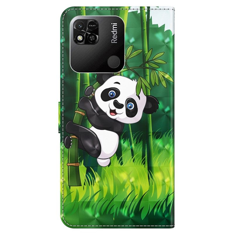 Κάλυμμα Xiaomi Redmi 10A με κορδονι Bamboo Panda Με Κορδόνι