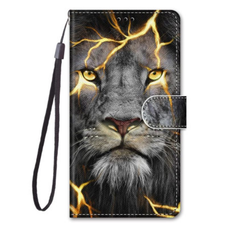 Κάλυμμα Xiaomi Redmi 10A με κορδονι Lanyard Electric Lion