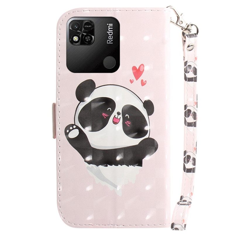 Κάλυμμα Xiaomi Redmi 10A με κορδονι Panda Love With Lanyard