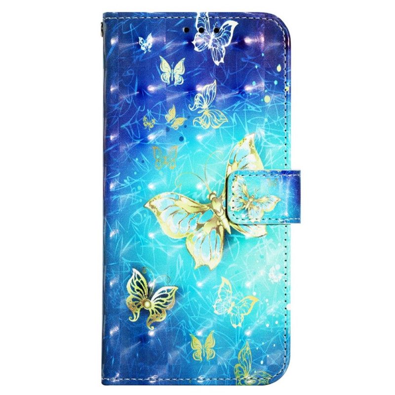 Κάλυμμα Xiaomi Redmi 10A με κορδονι Strappy Flying Butterflies