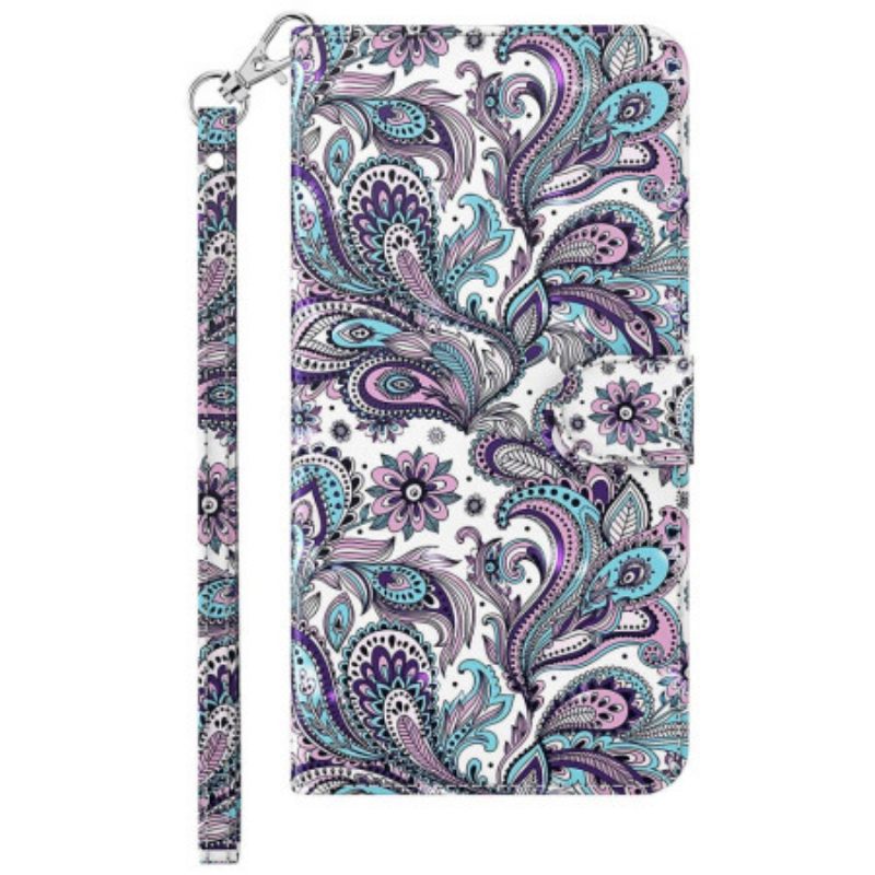 Κάλυμμα Xiaomi Redmi 10A με κορδονι Strappy Paisley Pattern