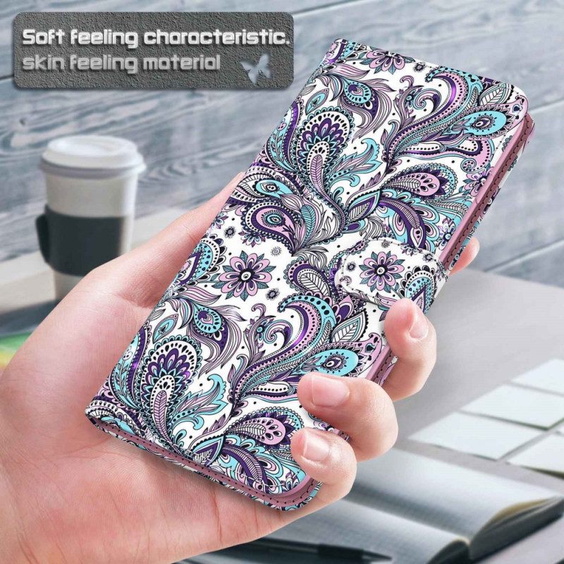 Κάλυμμα Xiaomi Redmi 10A με κορδονι Strappy Paisley Pattern