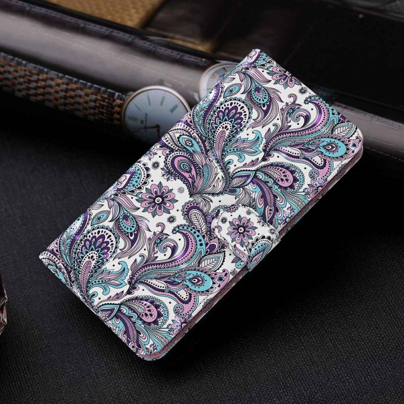 Κάλυμμα Xiaomi Redmi 10A με κορδονι Strappy Paisley Pattern