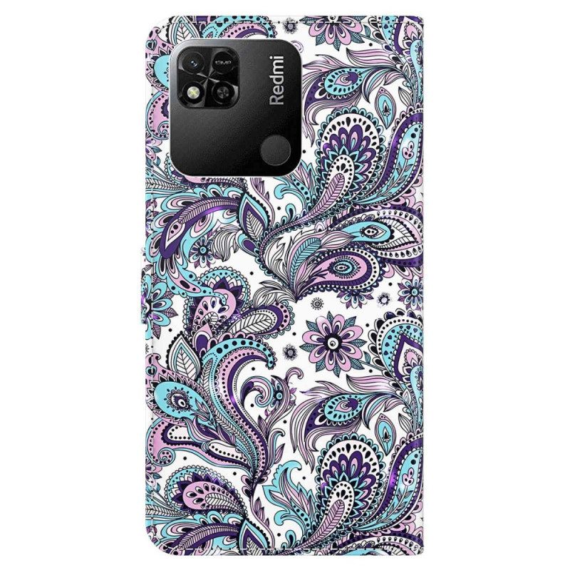 Κάλυμμα Xiaomi Redmi 10A με κορδονι Strappy Paisley Pattern