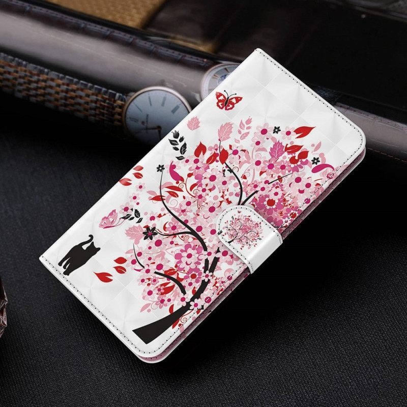 Κάλυμμα Xiaomi Redmi 10A με κορδονι Strappy Rose Tree