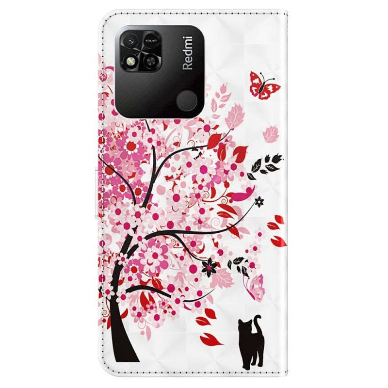 Κάλυμμα Xiaomi Redmi 10A με κορδονι Strappy Rose Tree