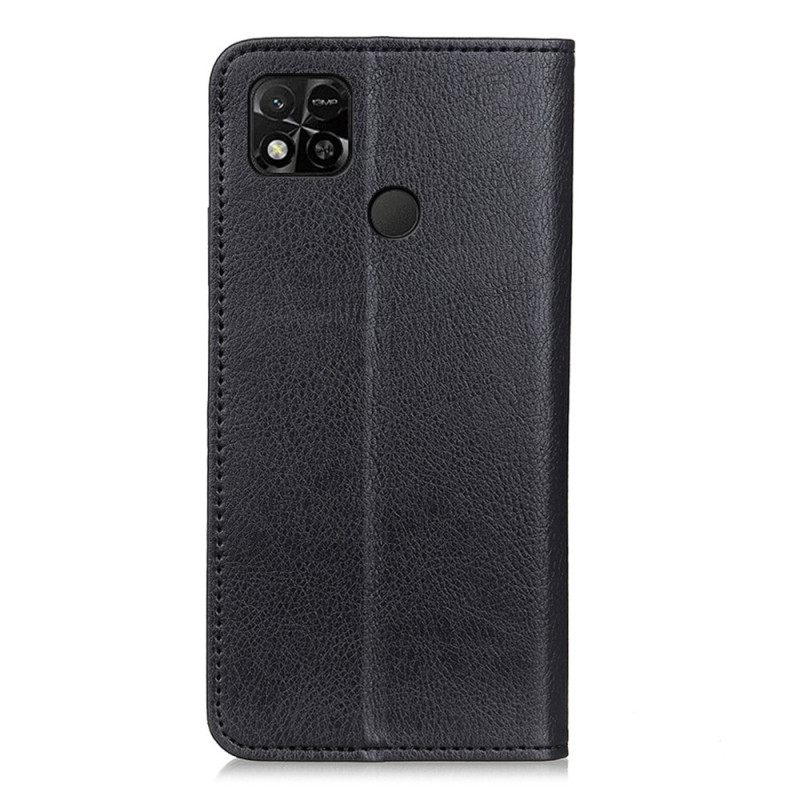 θηκη κινητου Xiaomi Redmi 10A Θήκη Flip Lychee Split Leather Texture