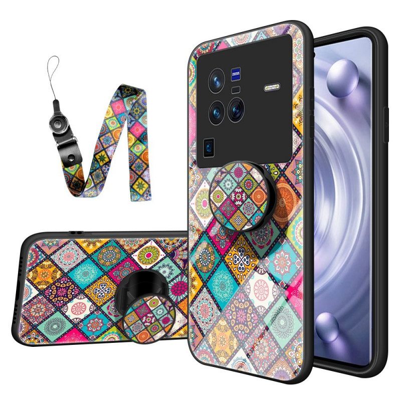 Θήκη Vivo X80 Pro Μαγνητική Θήκη Patchwork