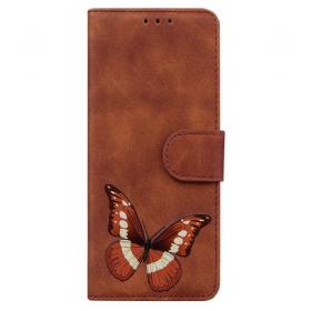 δερματινη θηκη Samsung Galaxy A03s Skin-touch Butterfly