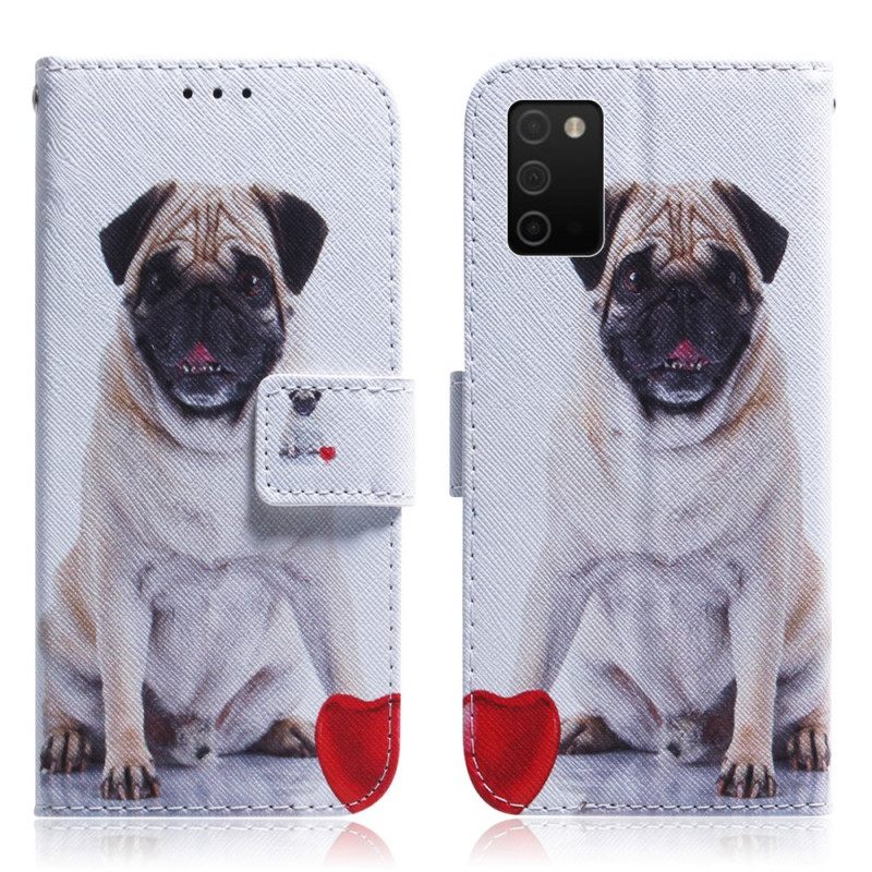 Θήκη Flip Samsung Galaxy A03s Pug Dog