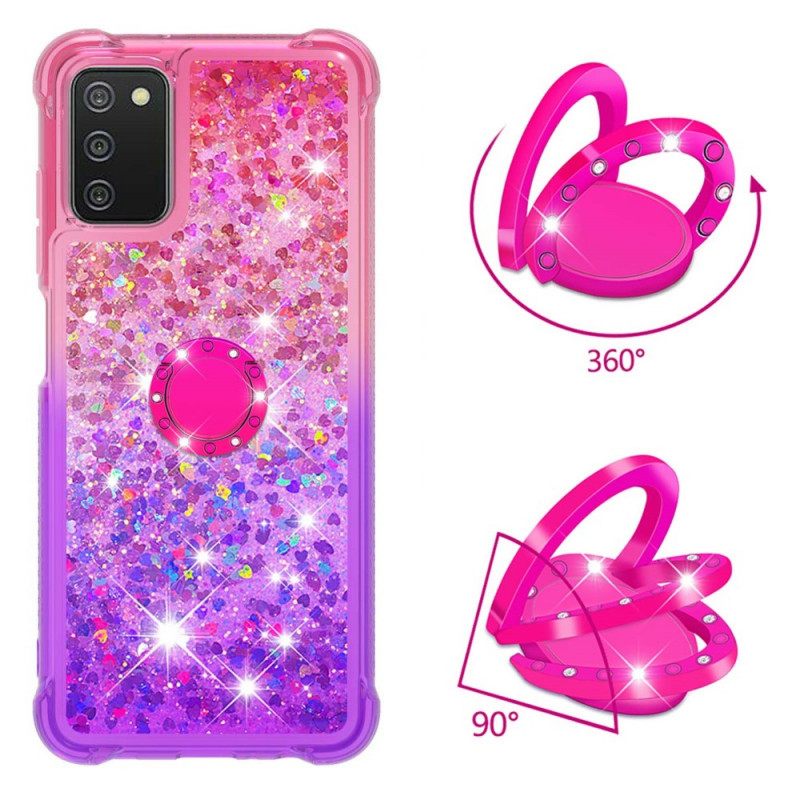 Θήκη Samsung Galaxy A03s Glitter Ring-bracket