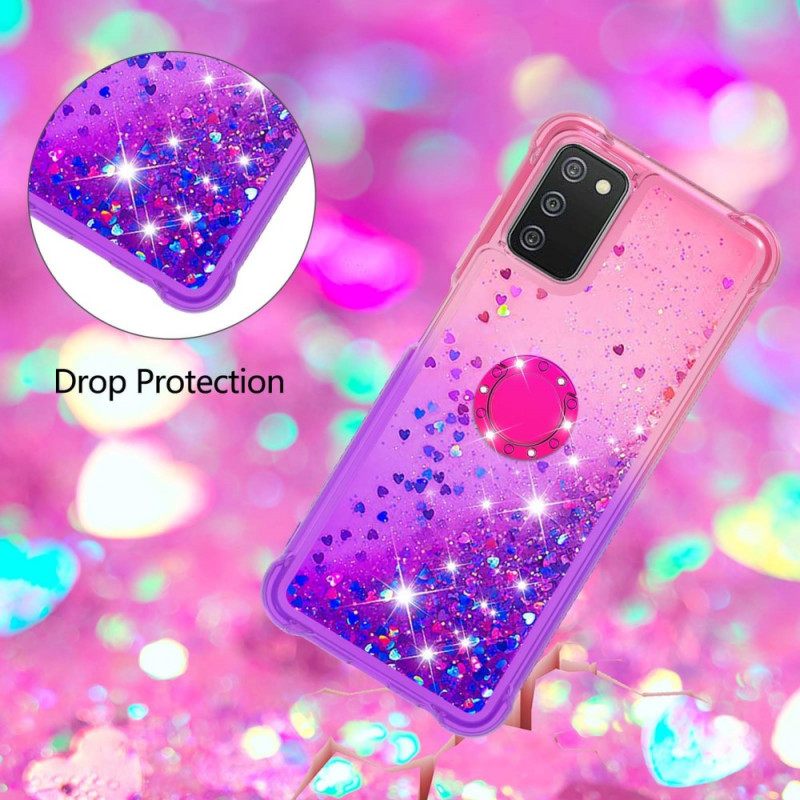 Θήκη Samsung Galaxy A03s Glitter Ring-bracket