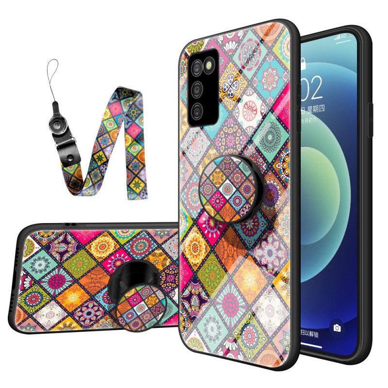 Θήκη Samsung Galaxy A03s Μαγνητική Θήκη Patchwork