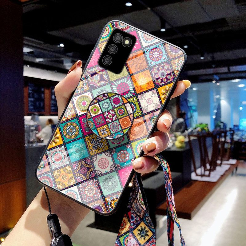 Θήκη Samsung Galaxy A03s Μαγνητική Θήκη Patchwork