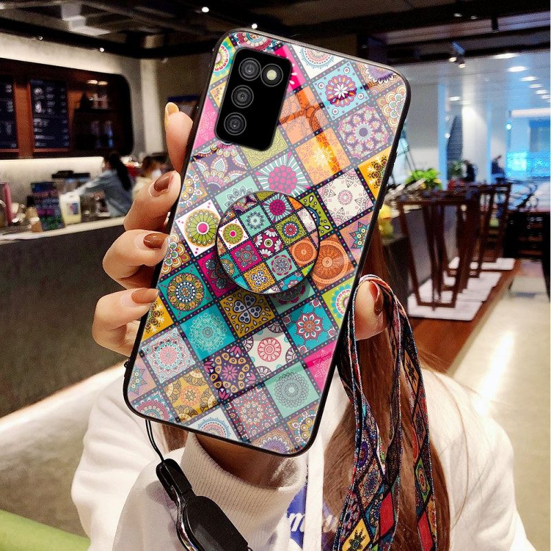 Θήκη Samsung Galaxy A03s Μαγνητική Θήκη Patchwork