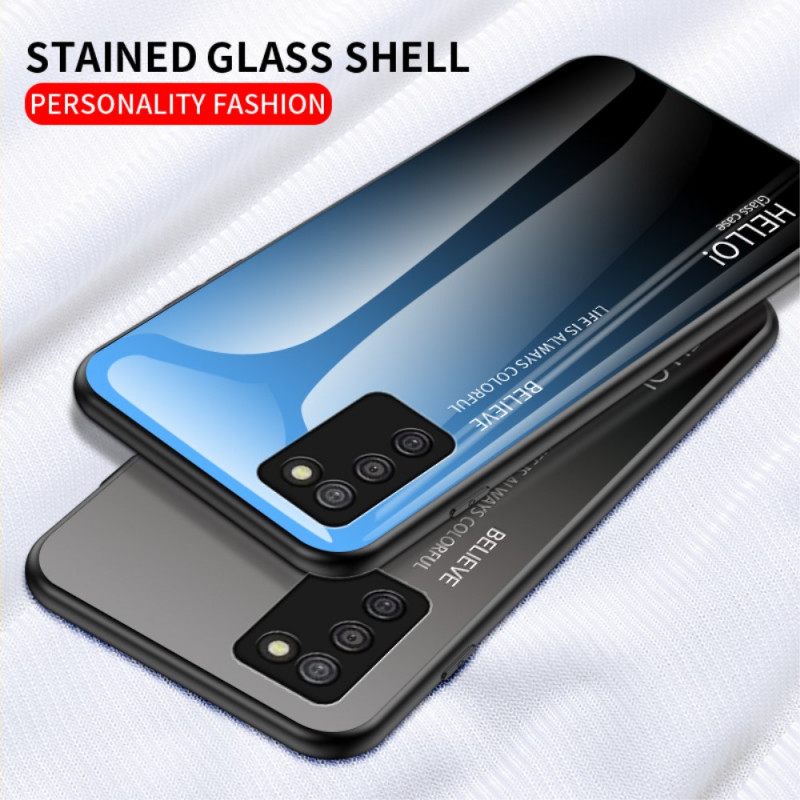 Θήκη Samsung Galaxy A03s Tempered Glass Γεια Σας