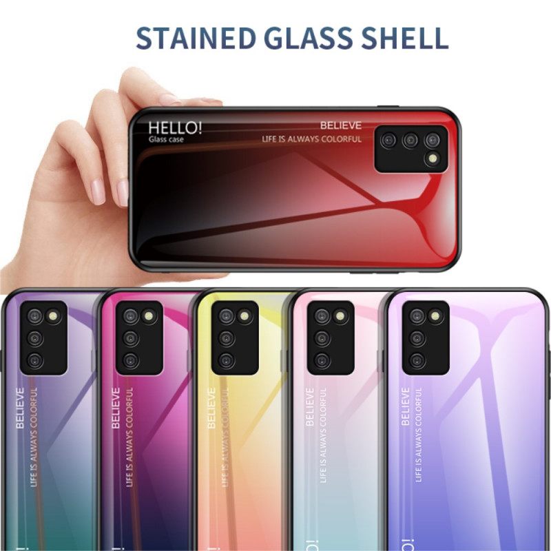 Θήκη Samsung Galaxy A03s Tempered Glass Γεια Σας