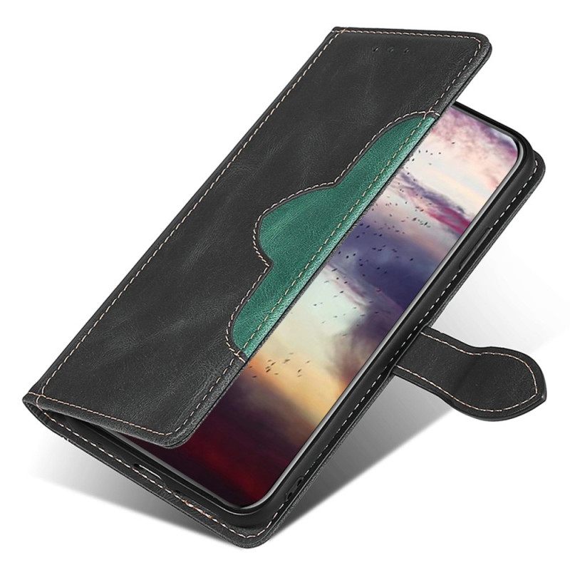 Θήκη Flip OnePlus 10T 5G Faux Leather Bicolor Stylish