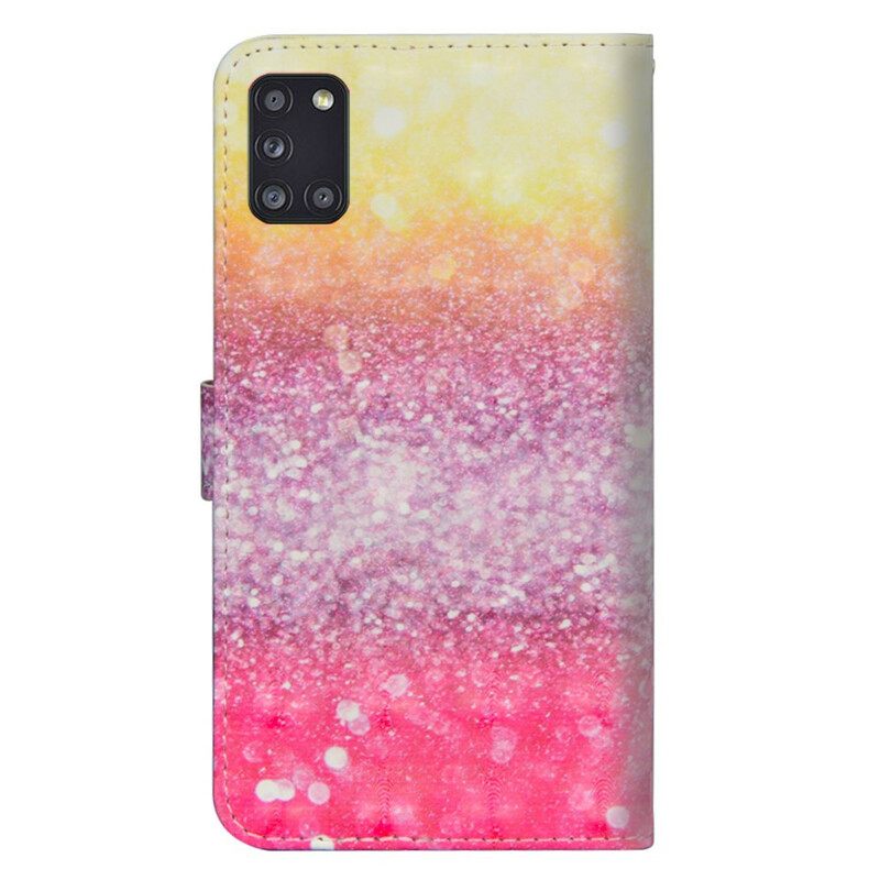 Κάλυμμα Samsung Galaxy A31 Magenta Glitter Gradient