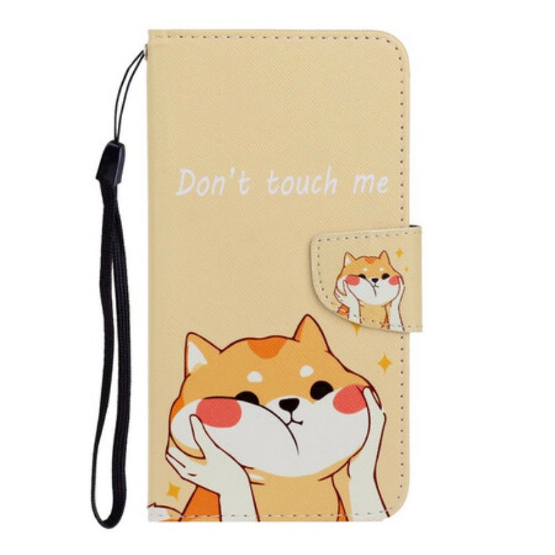 Κάλυμμα Samsung Galaxy A31 με κορδονι Cat Don't Touch Me With Strap