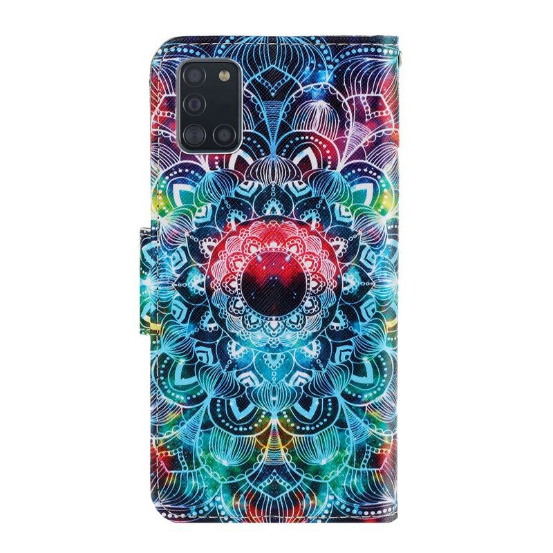 Κάλυμμα Samsung Galaxy A31 με κορδονι Flashy Strappy Mandala