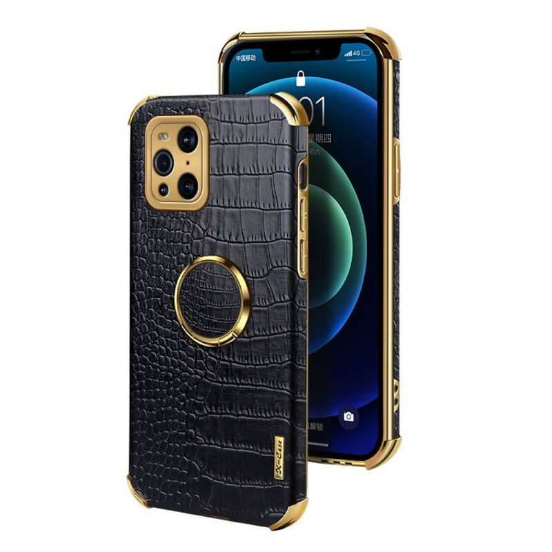 θηκη κινητου Oppo Find X3 Pro X-case Crocodile Skin Effect