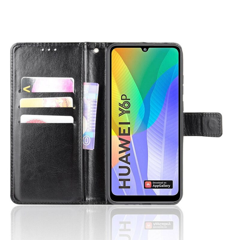 δερματινη θηκη Huawei Y6p Μην Αγγίζετε Το Τηλέφωνό Μου