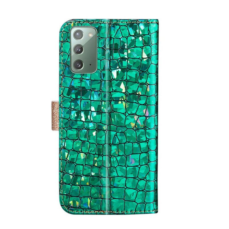 Κάλυμμα Samsung Galaxy Note 20 Crocodile Diamonds