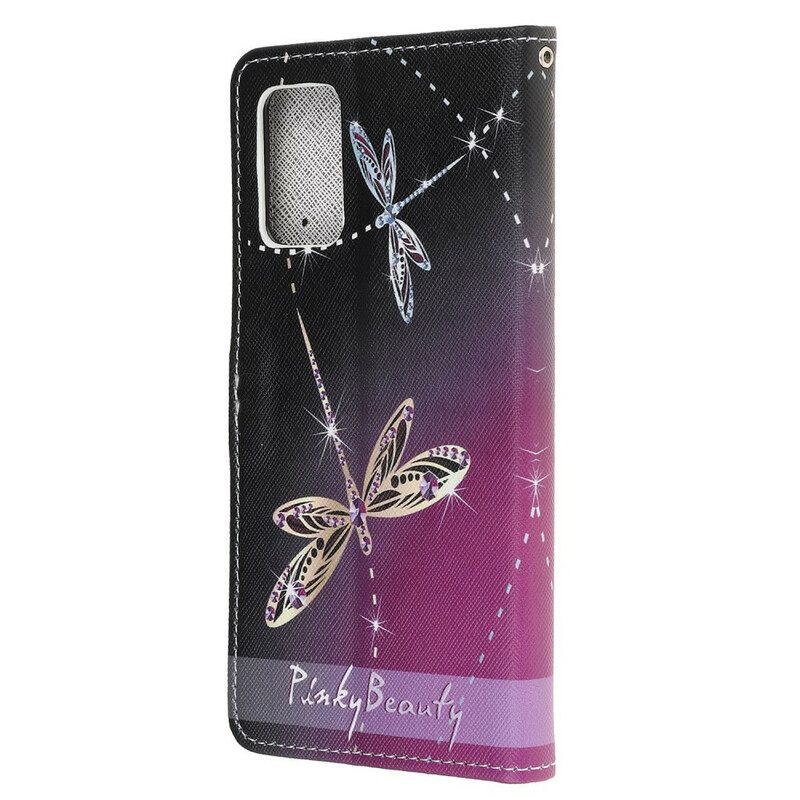 Κάλυμμα Samsung Galaxy Note 20 με κορδονι Strappy Dragonflies