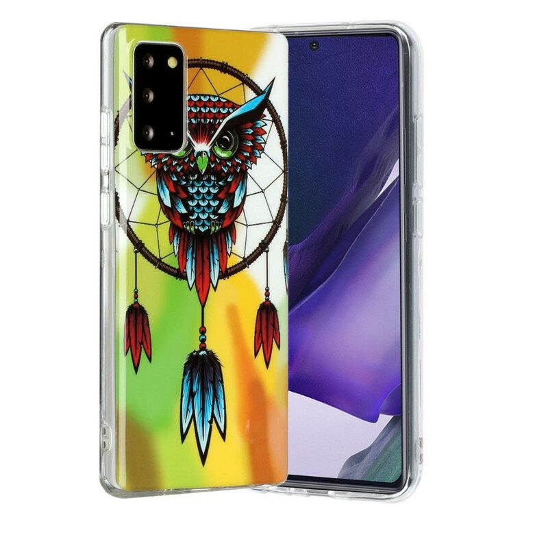 Θήκη Samsung Galaxy Note 20 Fluorescent Dream Catcher Κουκουβάγιας