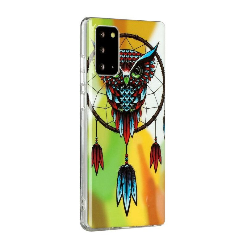 Θήκη Samsung Galaxy Note 20 Fluorescent Dream Catcher Κουκουβάγιας