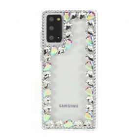 Θήκη Samsung Galaxy Note 20 Περίγραμμα Στρας