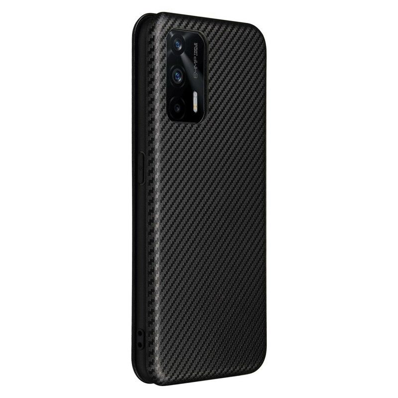 θηκη κινητου Realme GT 5G Θήκη Flip Άνθρακα Σιλικόνης