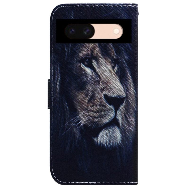 Δερματινη Θηκη Google Pixel 8a Lion Dream