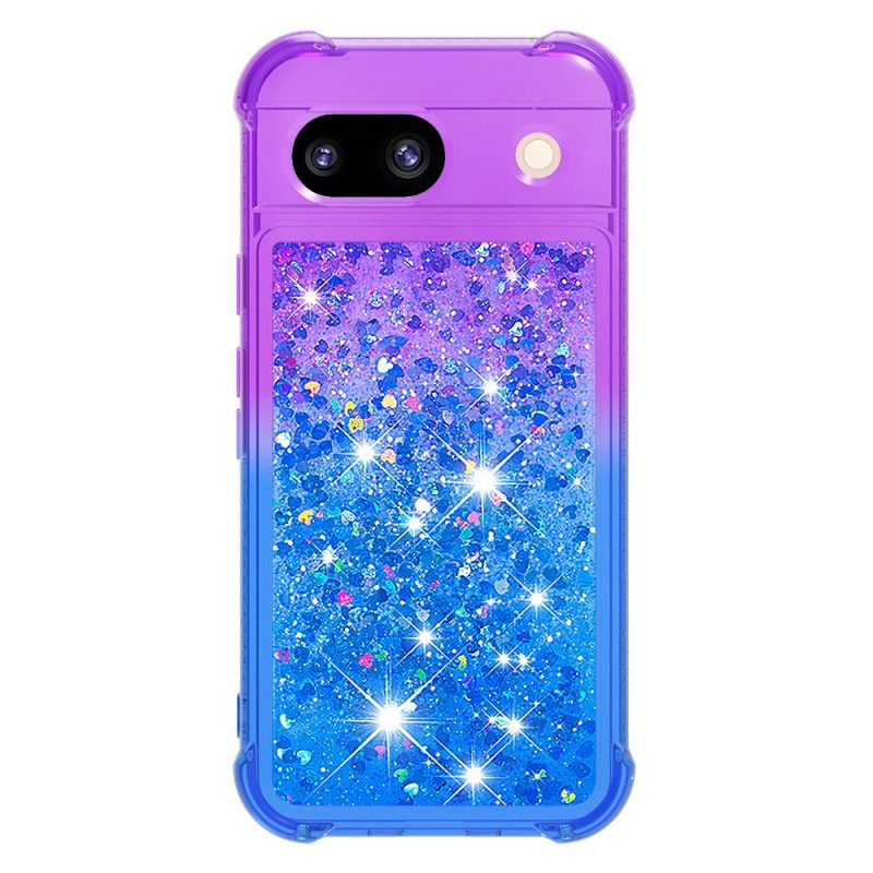 Κάλυμμα Google Pixel 8a Glitter Gradient Σιλικόνης