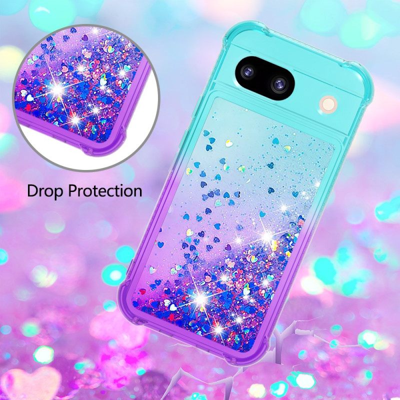 Κάλυμμα Google Pixel 8a Glitter Gradient Σιλικόνης