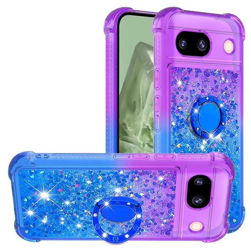 Κάλυμμα Google Pixel 8a Glitter Gradient Support Ring Σιλικόνης