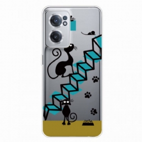Θήκη OnePlus Nord CE 2 5G Σκάλες Γάτας