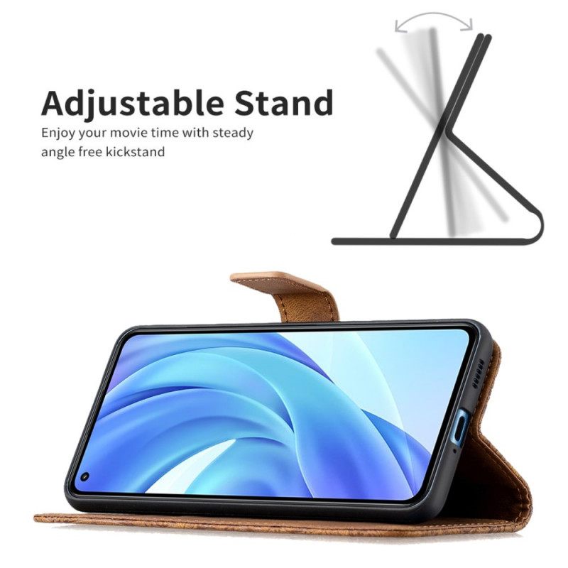 δερματινη θηκη Xiaomi Mi 11 Lite 4G / 5G / 5G NE με κορδονι Μπαρόκ Strappy Butterfly