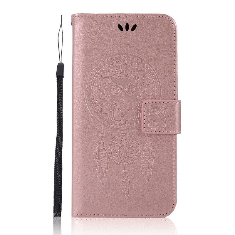 Κάλυμμα Xiaomi Mi 11 Lite 4G / 5G / 5G NE Δερμάτινο Εφέ Dreamcatcher Owl