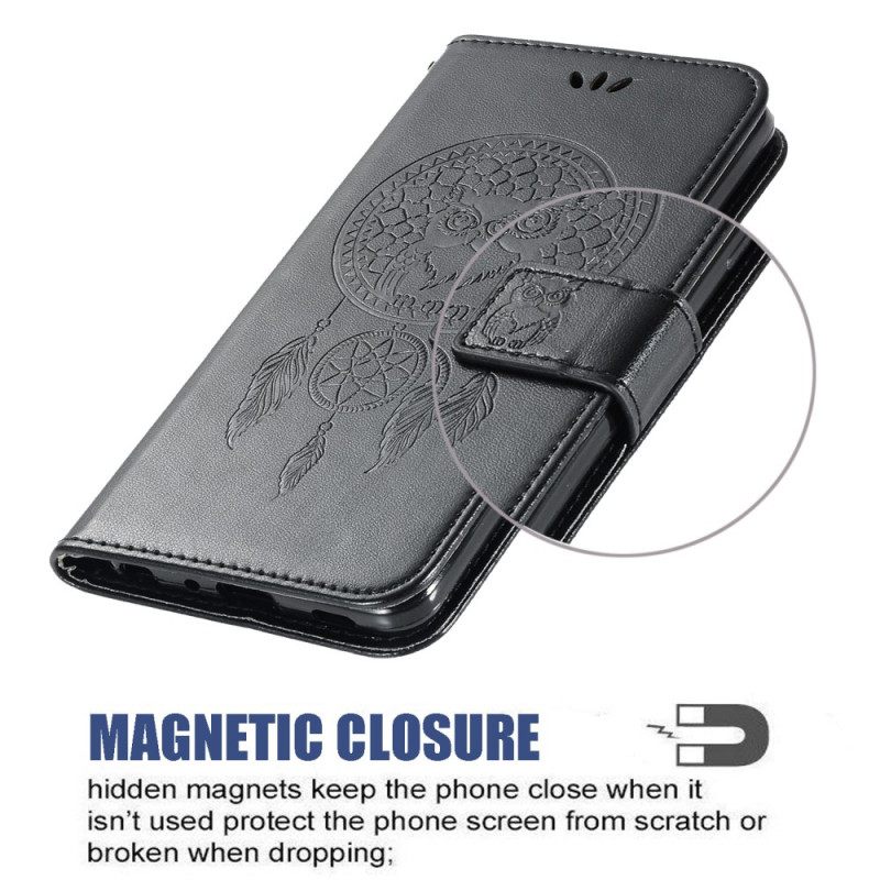 Κάλυμμα Xiaomi Mi 11 Lite 4G / 5G / 5G NE Δερμάτινο Εφέ Dreamcatcher Owl