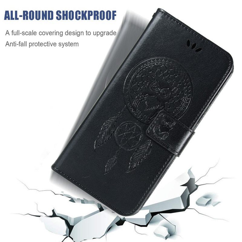 Κάλυμμα Xiaomi Mi 11 Lite 4G / 5G / 5G NE Δερμάτινο Εφέ Dreamcatcher Owl