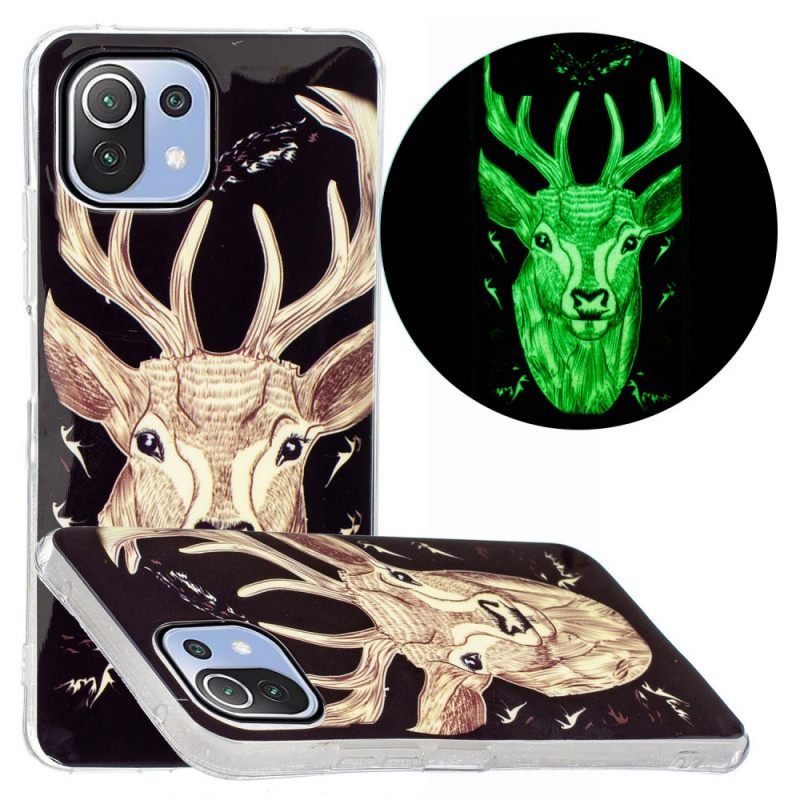 Θήκη Xiaomi Mi 11 Lite 4G / 5G / 5G NE Fluorescent Majestic Deer